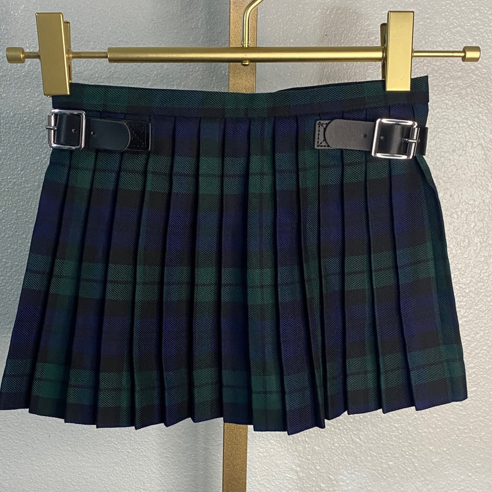 Glen Appin- Black Watch Kilt- Plaid Pleated Skirt- 2T